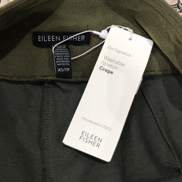 EILEEN FISHER Washable Stretch Crepe Pants - Picture 6 of 8
